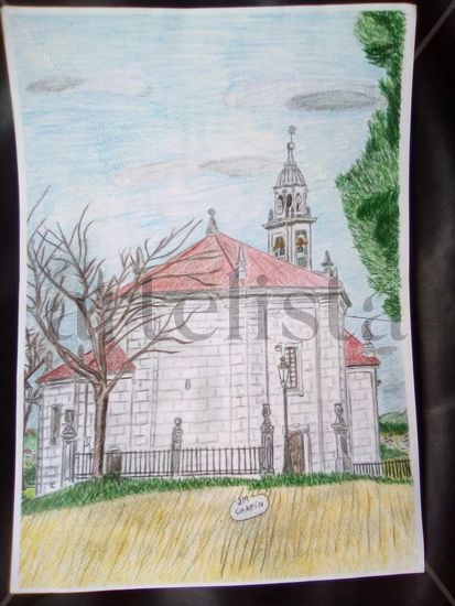 Templo a la virgen de los Milagros de Amil- moraña-PONTEVEDRA- Mixed Media