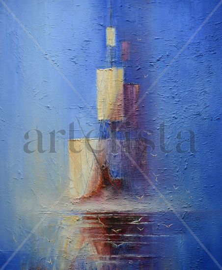 Mist Oil Canvas Marine Painting