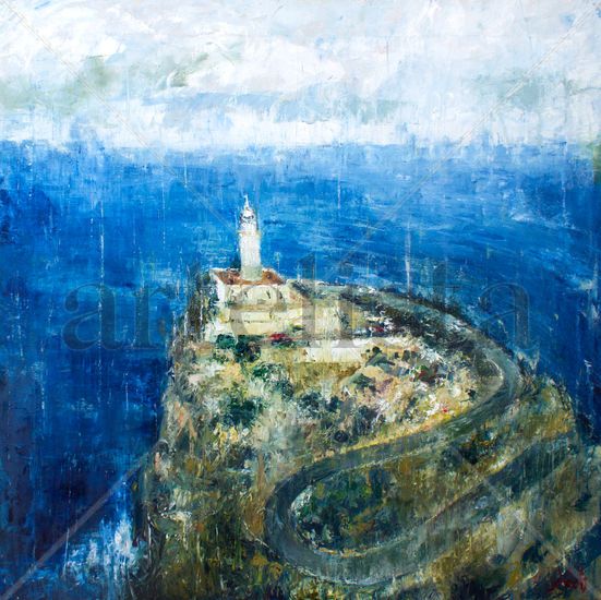 Faro de Formentor Oil Canvas Marine Painting