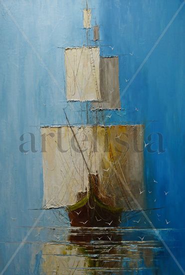 Mist Oil Canvas Marine Painting