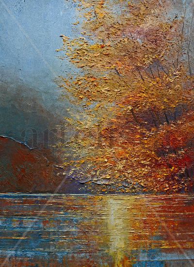 River Oil Canvas Landscaping