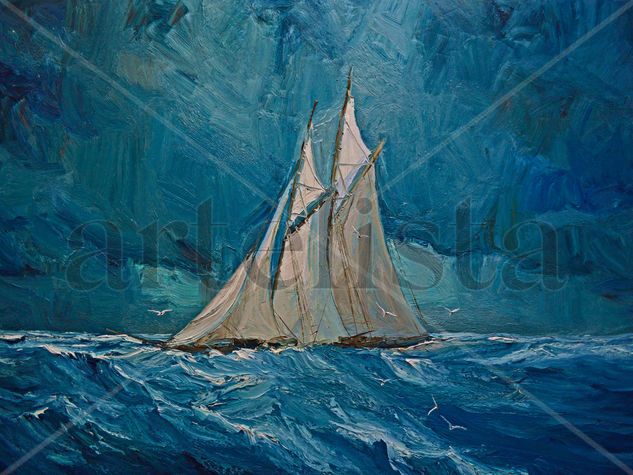 Sea Oil Canvas Marine Painting