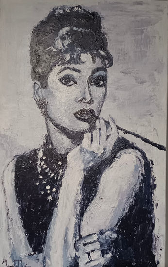 Audrey Acrylic Canvas Portrait