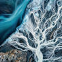 Aerial Landscape . Icelandic Ice Dance