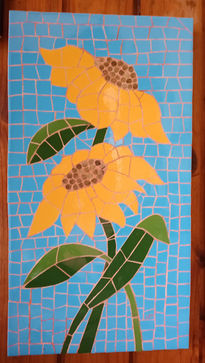 Mosaico de girasoles