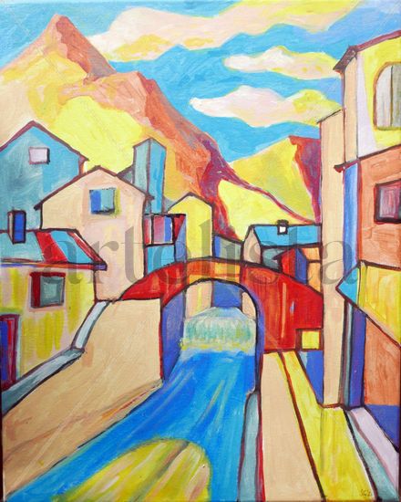 Puente Acrylic Canvas Landscaping