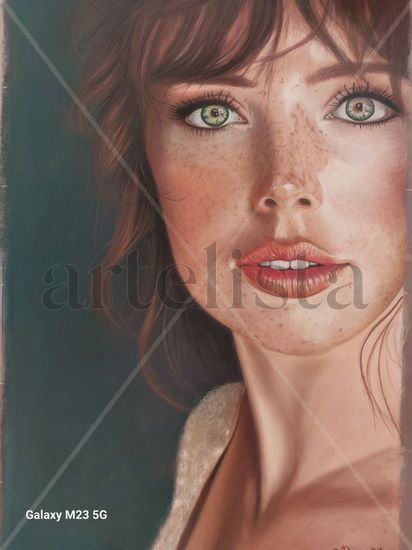 "ESOS OJOS" Pastel Paper Portrait