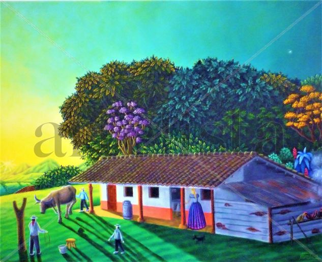 ATARDECER Oil Canvas Landscaping