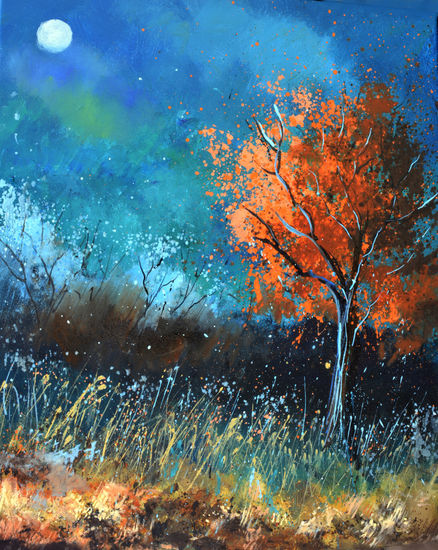 Orange tree at moonshine Oil Canvas Landscaping