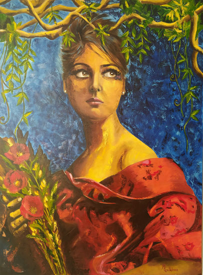 Amapolas Oil Canvas Portrait