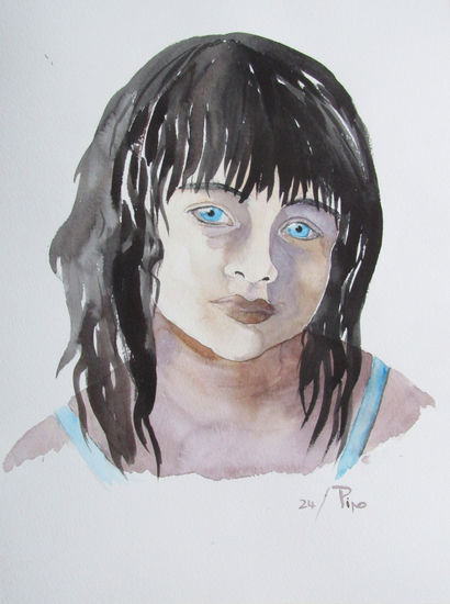 Nancy Watercolour Paper Portrait