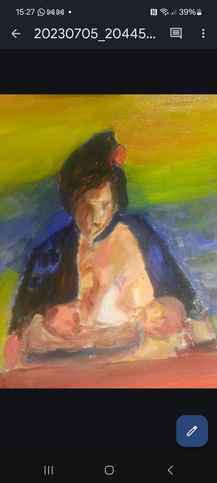 Mujer con bebe...