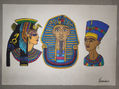 TUTANKAMON , NEFERTITI Y CLEOPATRA  EGIPTO