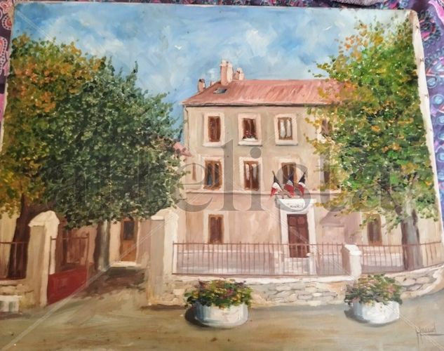 Fachada de París Oil Canvas Landscaping