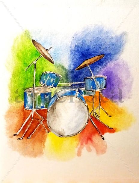 Colorfull drum