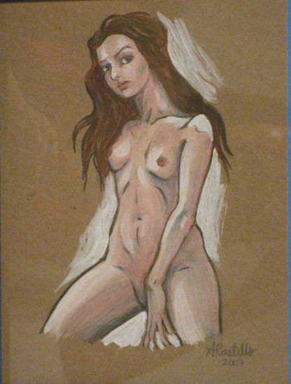 Desnudo Gouache Others Nude Paintings