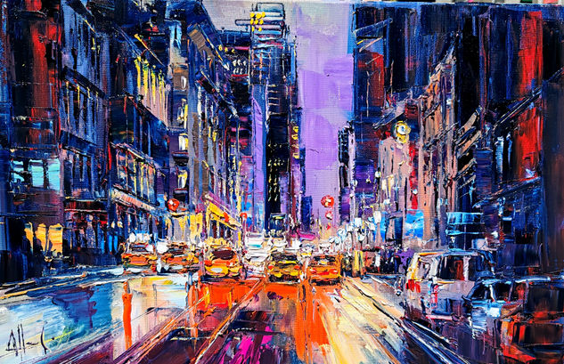 New York 7 Oil Canvas Landscaping