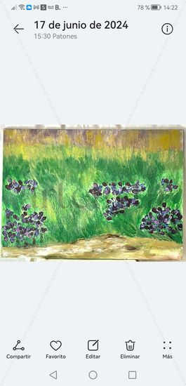 Lirios silvestres Acrylic Canvas Landscaping