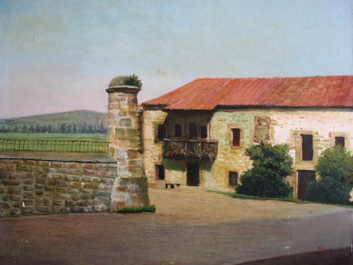 Paisaje de Cantabria Oil Canvas Landscaping