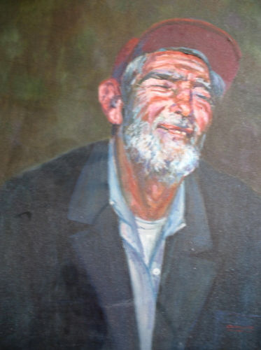 Hombre Oil Canvas Portrait