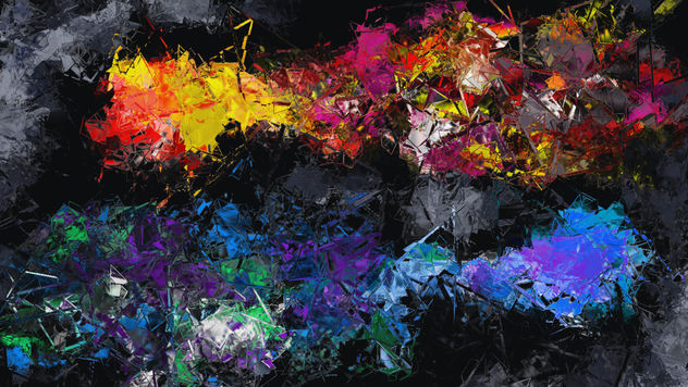 Ice and Fire in space - Limited Edition Print