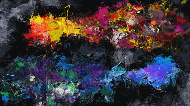 Ice and Fire in space - Limited Edition Print 