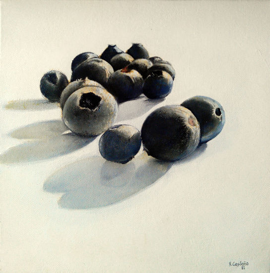 Arándanos Oil Canvas Still Life Paintings