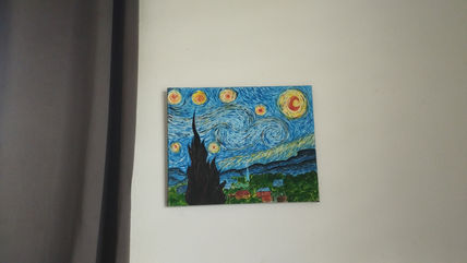La noche estrellada.