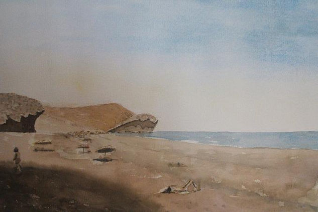 Monsul. Watercolour Paper Marine Painting