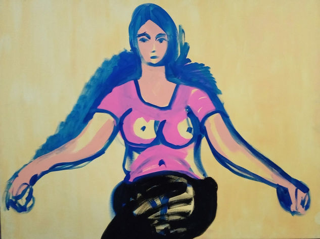 Mujer en libertad Oil Canvas Figure Painting