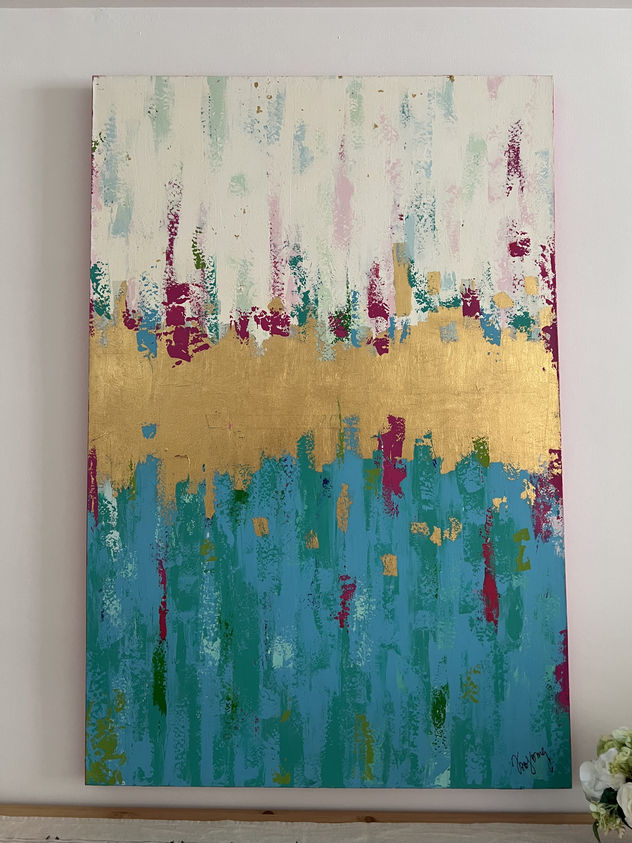 Abstracto con hojilla de oro
