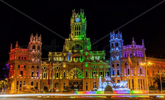 El Palacio de Cibeles-Madrid Travel Color (Digital)