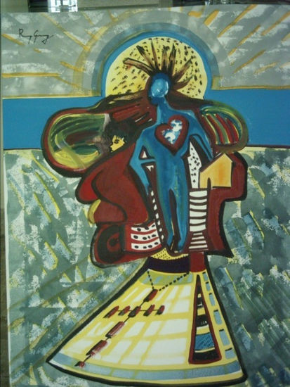 O seminarista Acrylic Textile Figure Painting