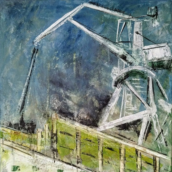 Industrial city I Acrylic Canvas Landscaping