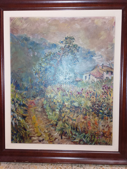 Paisaje Asturias Oil Panel Landscaping