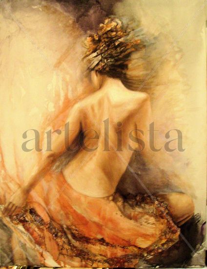 CORAL Oil Canvas Figure Painting