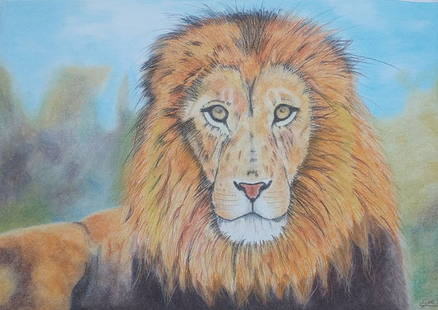 León Pastel Card Animals