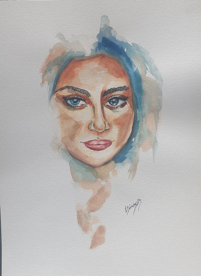 Retrato Watercolour Card Portrait