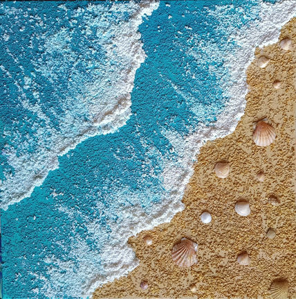 Conchas en el mar