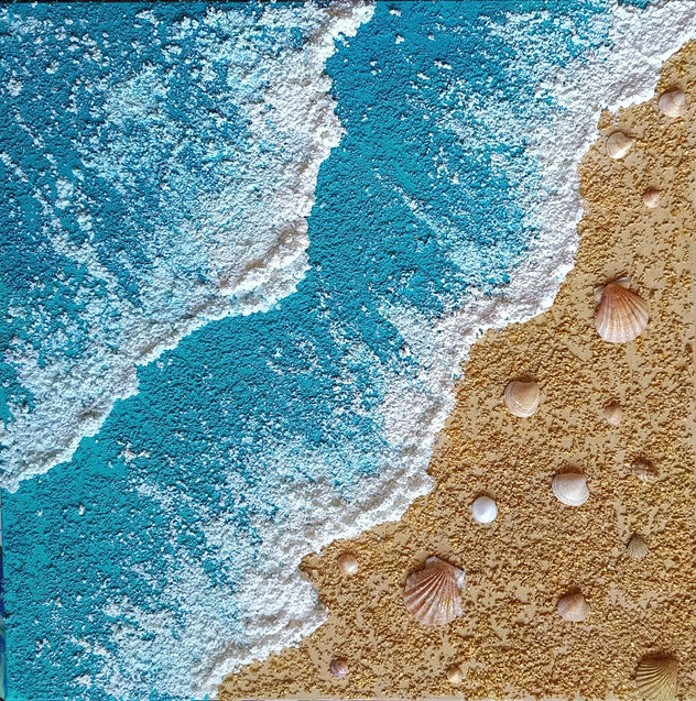 Conchas en el mar