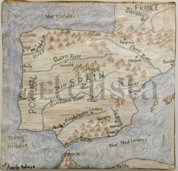 MAPAS  Iberia Mixed Media