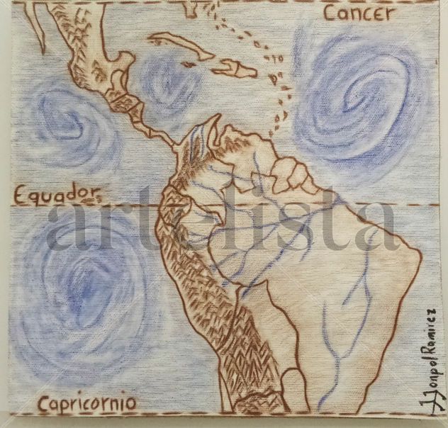MAPA TROPICO DE AMERICA, Jonpol Ramiz - Artelista
