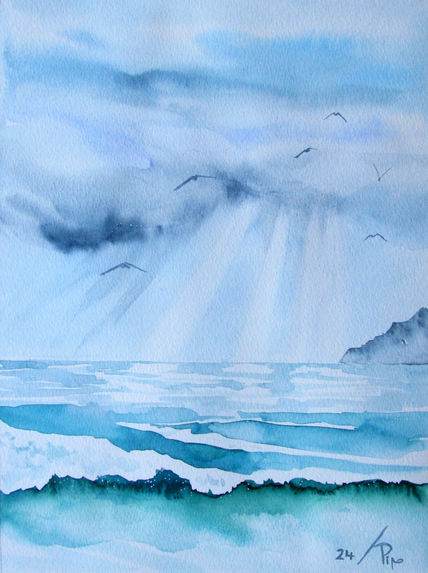 A través de la nubes