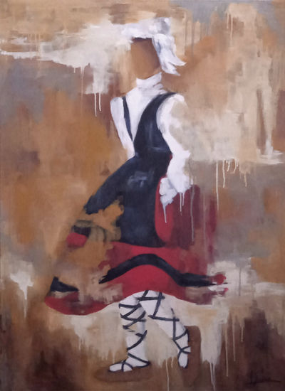 Danza Vasca 2 Acrylic Canvas Figure Painting