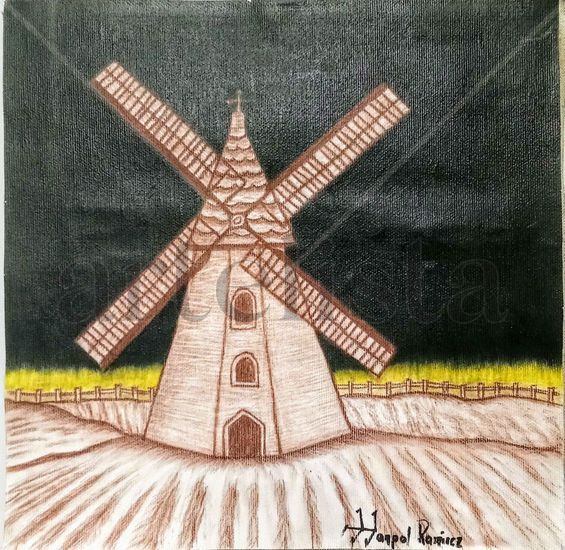 ARQUEO ANTROPO   windmill Mixed Media