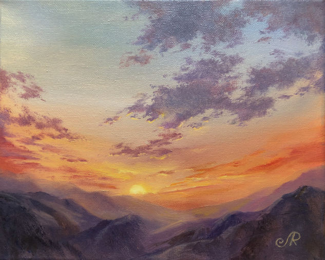 Atardecer Paisaje Oil Canvas Landscaping