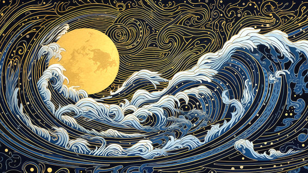 Kiniro no Tsuki to Hamon - Golden Moon and Ripples