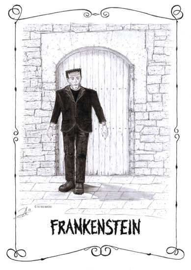 El monstruo de Frankenstein Lápiz