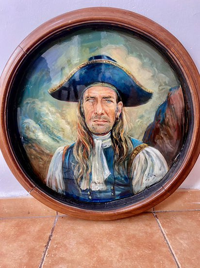 Pirata Oil Panel Portrait