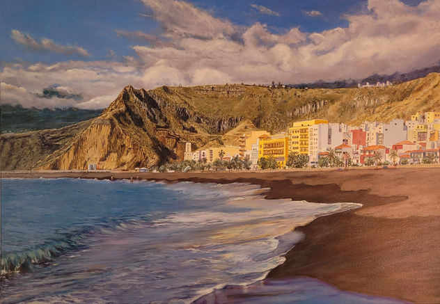 Playa avenida marítima de Santa Cruz de La Palma